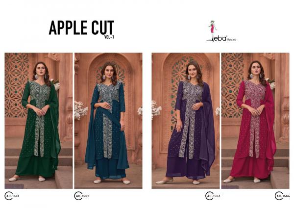 Eba Apple Cut Vol 1 Classic Georgette Designer Salwar Suit Collection